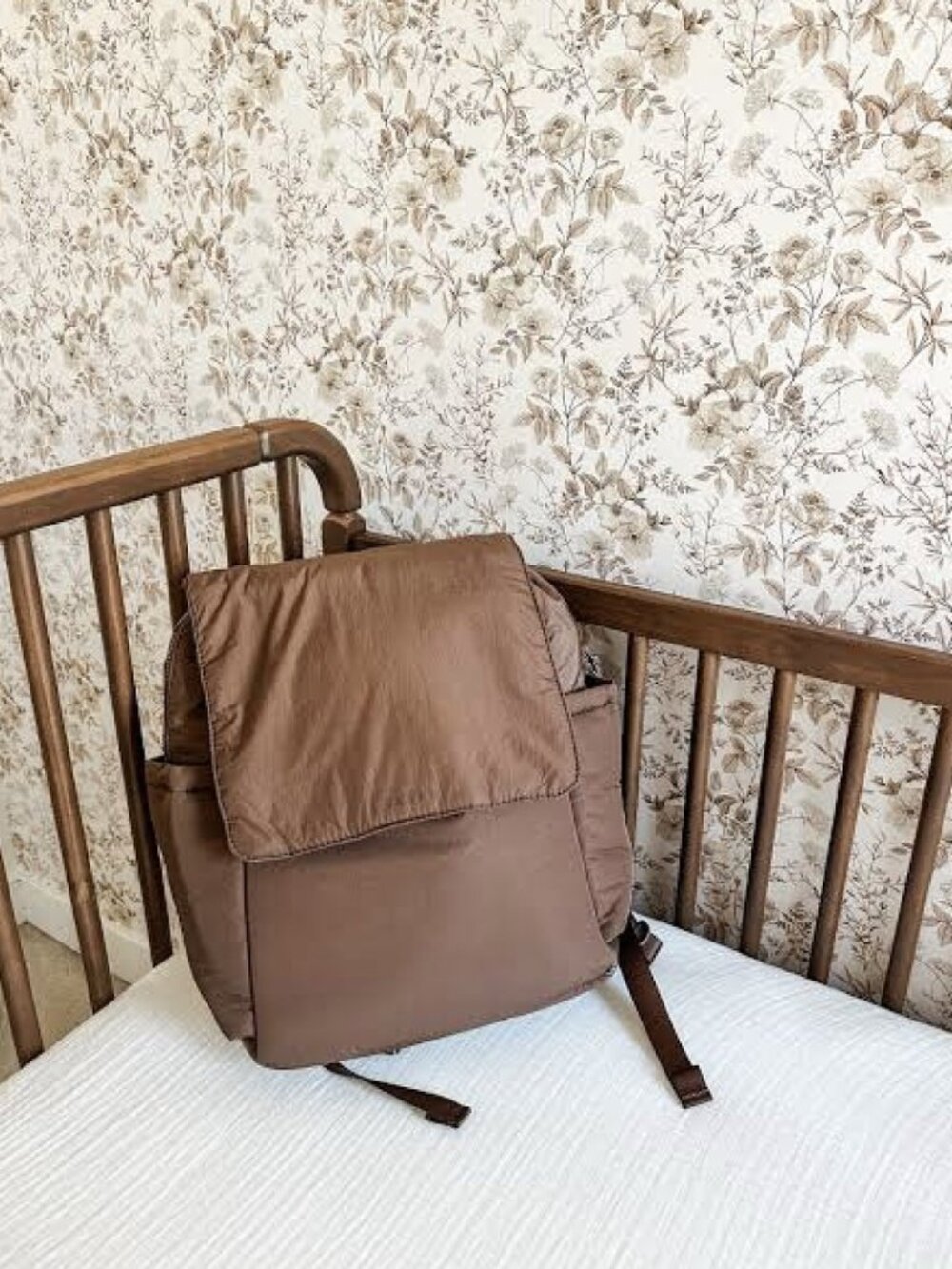 CALPAK Diaper Backpack with Laptop Sleeve in Hazelnut in Hazelnut